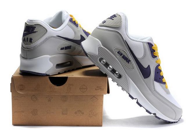 Nike Air Max Shoes Womens White/Blue/Gray/Yellow Online